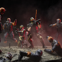 Hasbro GI Joe Classified Series 6-inch Vincent R. Falcon and Quarrel action figures in dynamic battle scene