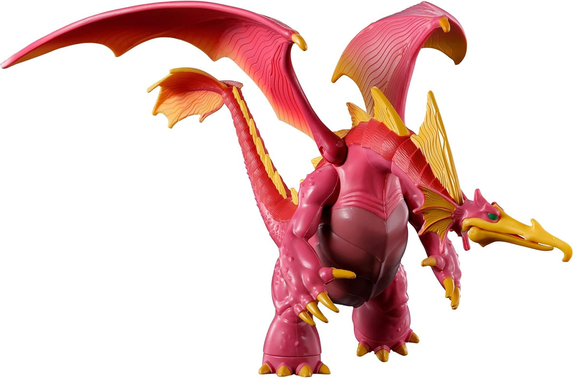 Bandai Ultraman Gigantron winged kaiju action figure with red and yellow detailed sculpted design