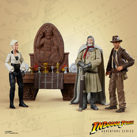 Indiana Jones 6 Figure Set with Complete Grail Knights Table Artifact image 13