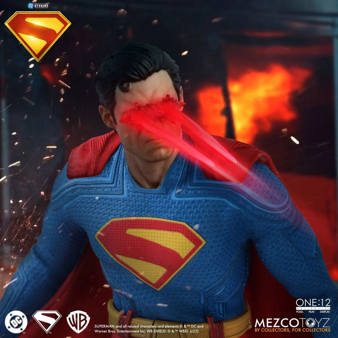 Superman (2025) One:12 Collective Action Figure by Mezco Toyz with Krypto the Superdog 6.7-Inch