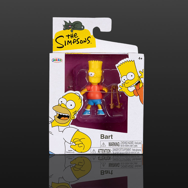 The Simpsons Bart Simpson With Slingshot Action Figure 2 1/2" Scal image 0