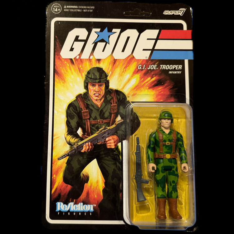 GI Joe  GI Trooper Infantry - Pink Camo Action Figure 3.75" Super7 ReAction image 0