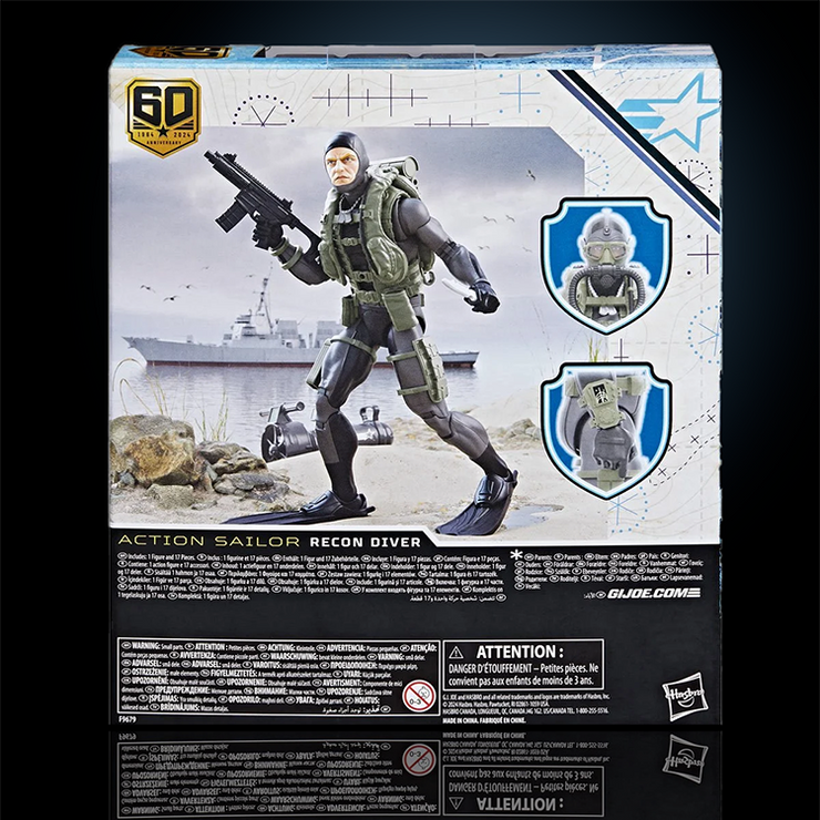 Sailor - Recon Diver Action Figure GI Joe Classified Series 6in.  60th Ann. image 4