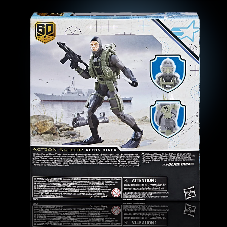 Sailor - Recon Diver Action Figure GI Joe Classified Series 6in.  60th Ann. image 4