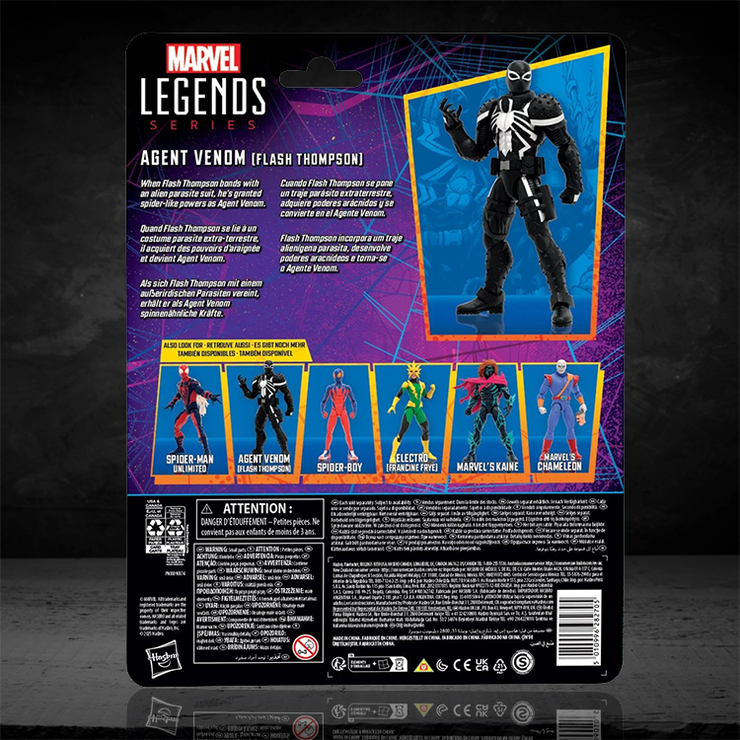 Spider-Man Marvel Legends Agent Venom Flash Thompson 6-Inch Action Figure image 1