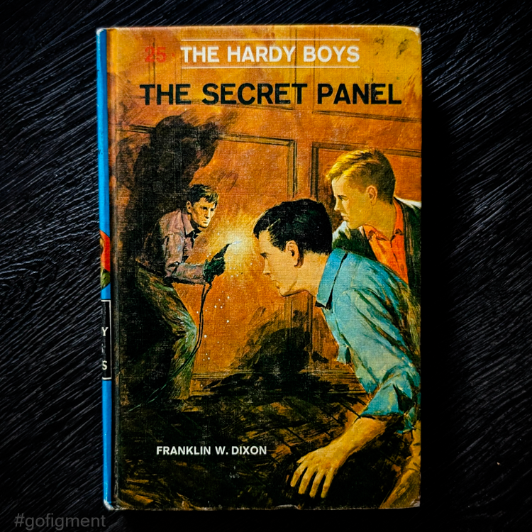 25 The Secret Panel (1946/1969-RN):  Vintage Hardy Boys Book Blue-Back image 0