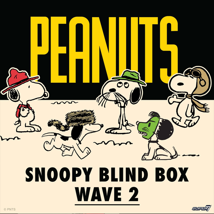Glitter Spike Snoopy Super7 Wave 2 Snoopy Action Figure 3.75 LOOSE image 2