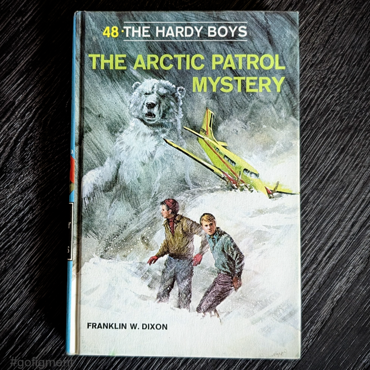 48 The Arctic Patrol Mystery (1969-Yellow Number):  Hardy Boys Book Blue-Back image 0