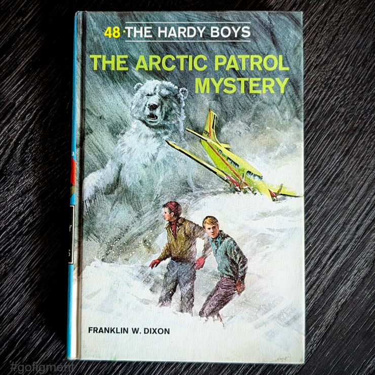 48 The Arctic Patrol Mystery (1969-Yellow Number):  Hardy Boys Book Blue-Back image 0