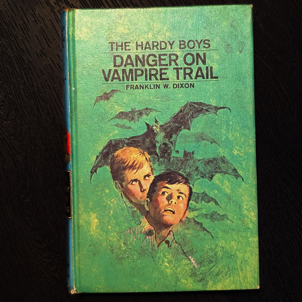 50 Danger on Vampire Trail (1971):  Vintage Hardy Boys Book Blue-Back image 0