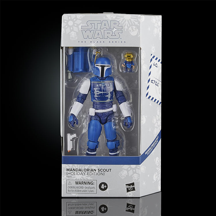 Mandalorian Scout Holiday Edition 6" Star Wars Action Figure Black Series image 0