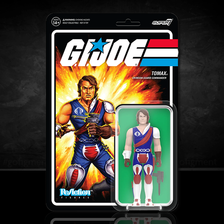 GI Joe  Tomax Action Figure 3.75" Super7 ReAction Retro Collection image 0