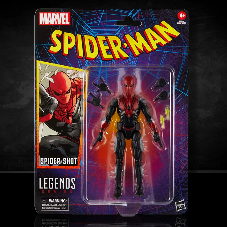 Spiderman Spider-Shot Marvel Legends Comics-Inspired Action Figure 1:12 Scale image 0