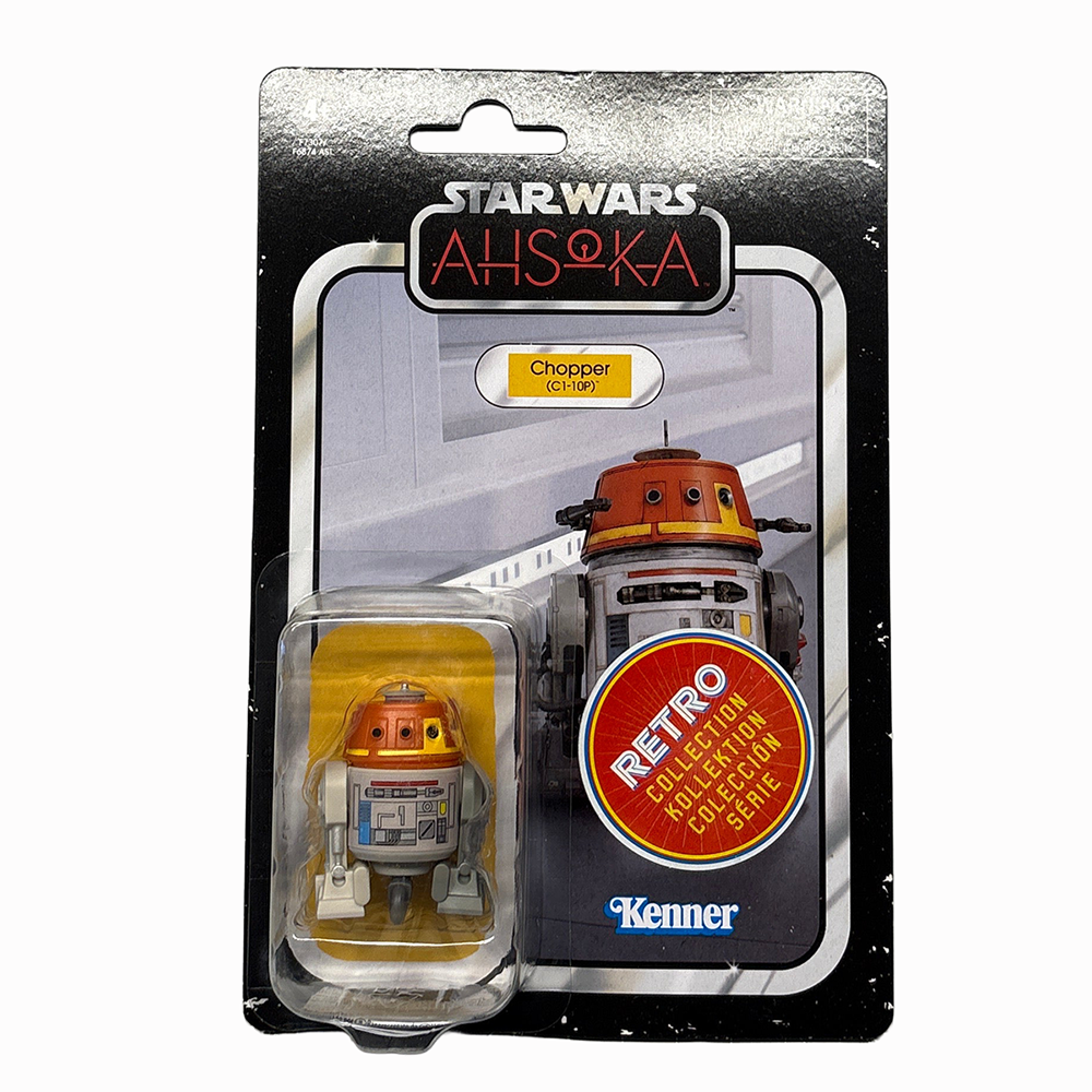 Chopper Star Wars Retro Collection Action Figure 1:18 Scale Ashoka by Kenner in collectible packaging