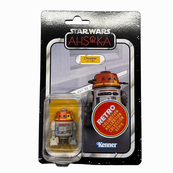 Chopper Star Wars Retro Collection Action Figure 1:18 Scale Ashoka by Kenner in collectible packaging