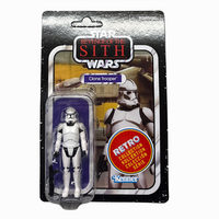 Clone Trooper Star Wars Retro Collection Action Figure 1:18 Scale ROTS by Kenner in package