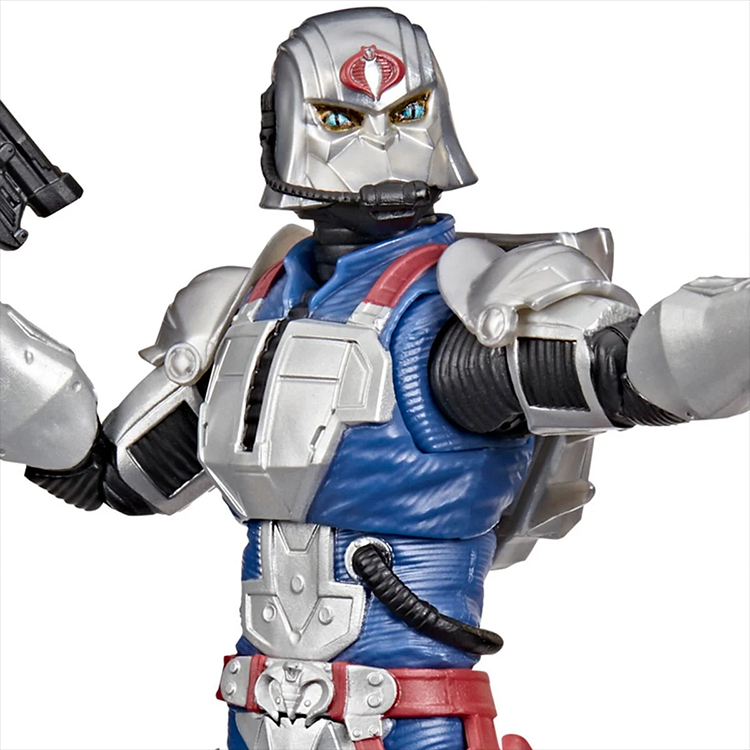 G.I. Joe Classified Series 6-inch Cobra Commander action figure with combat armor and detailed sculpting.