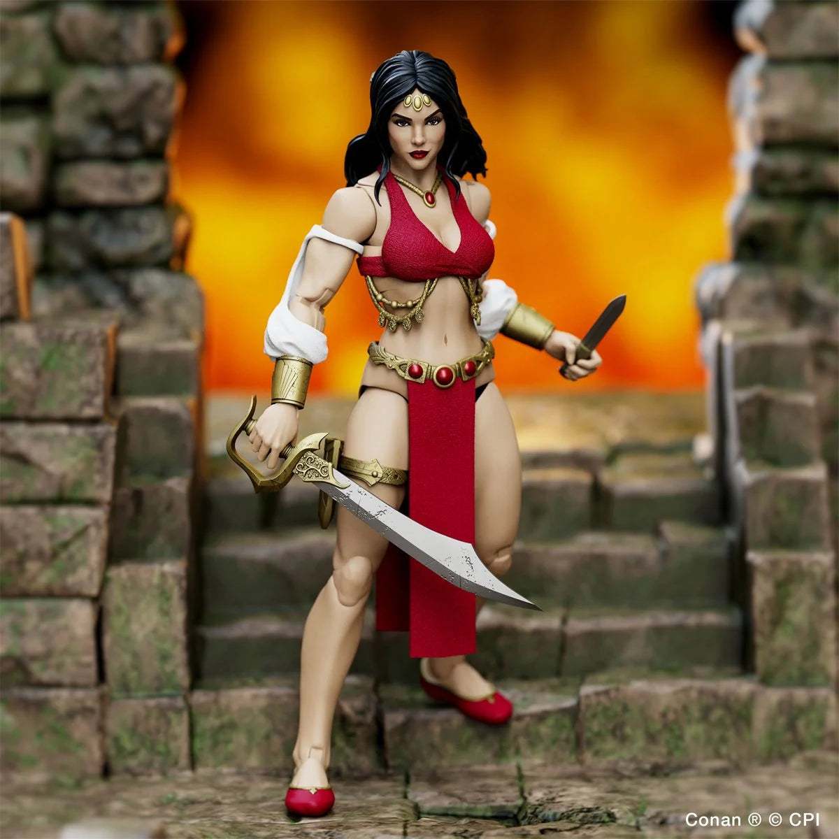 Belit Queen of Black Coast 6" Boss Fight Studio Figure Epic HACKS holding two swords