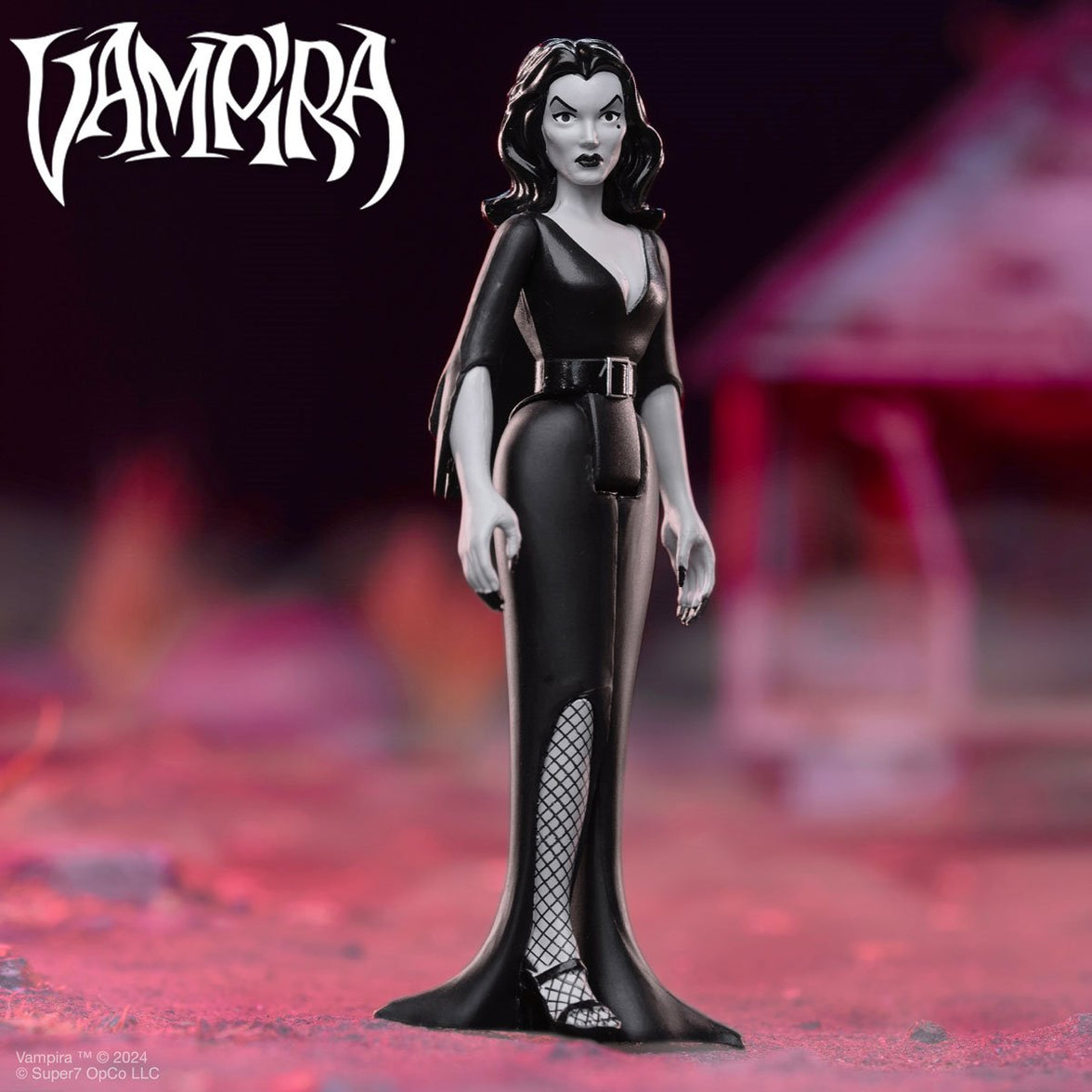 Vampira (Plan 9 Grayscale) 3 3/4-Inch ReAction Figure image 1