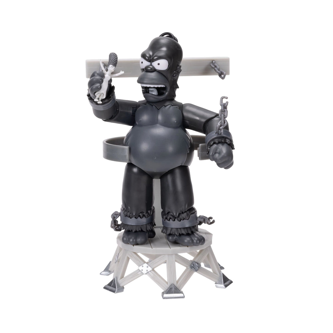 King Homer Action Figure The Simpsons Treehouse of Horror III 5in Scale by Jakks Pacific in black and gray design