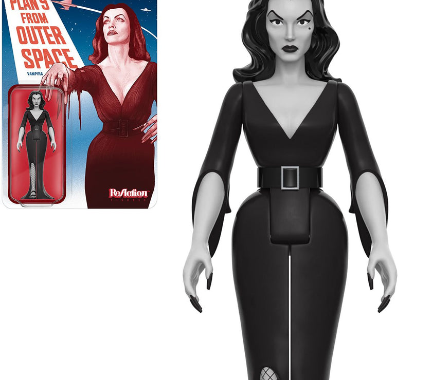 Vampira (Plan 9 Grayscale) 3 3/4-Inch ReAction Figure image 4