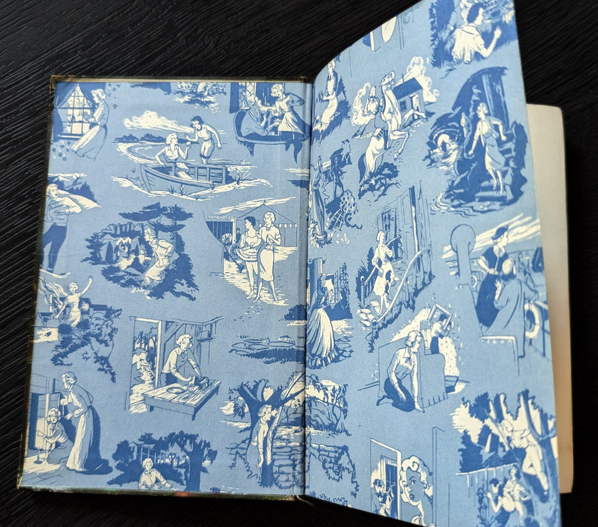 35 The Haunted Showboat "Blue Endpages" Nancy Drew Mystery Books -1957 image 1