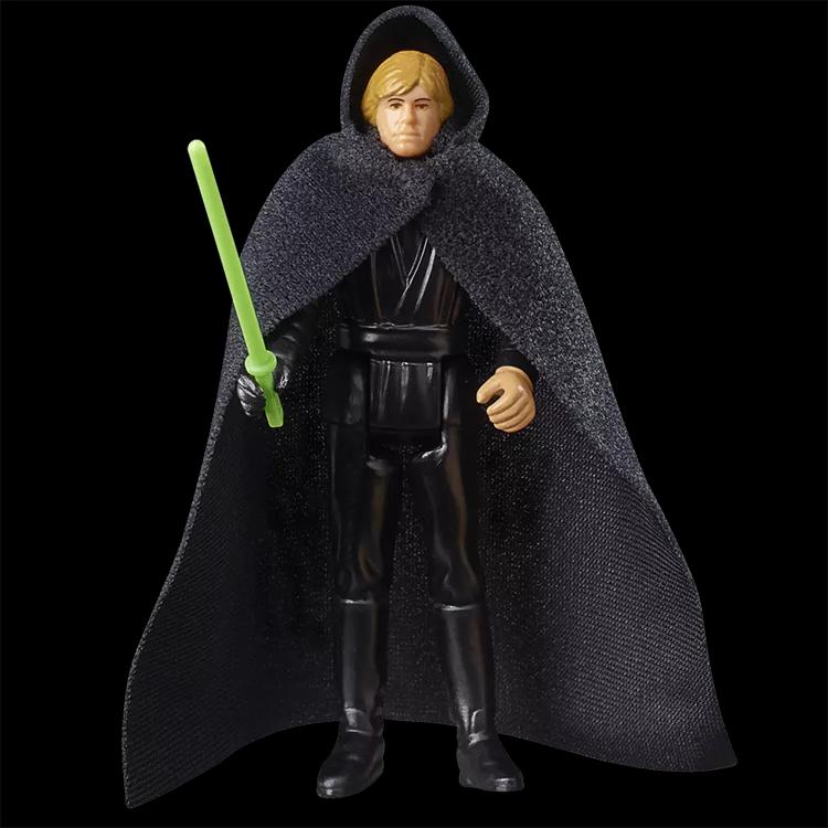 Luke Jedi Academy Star Wars Retro Collection Action Figure 1:18 Scale BOBF image 1