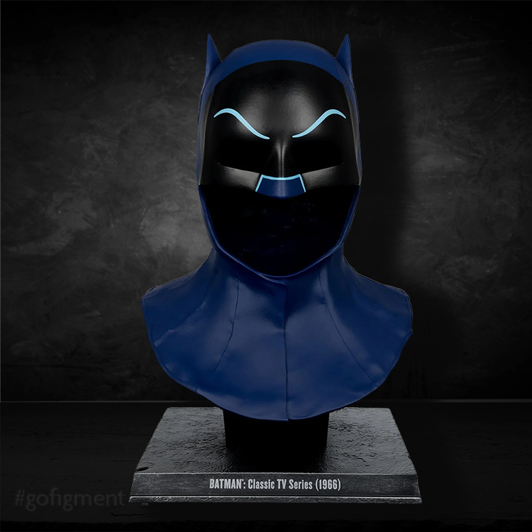 DC Direct Prop Replica Classic Batman TV Series 1966 Cowl Full Scale image 1