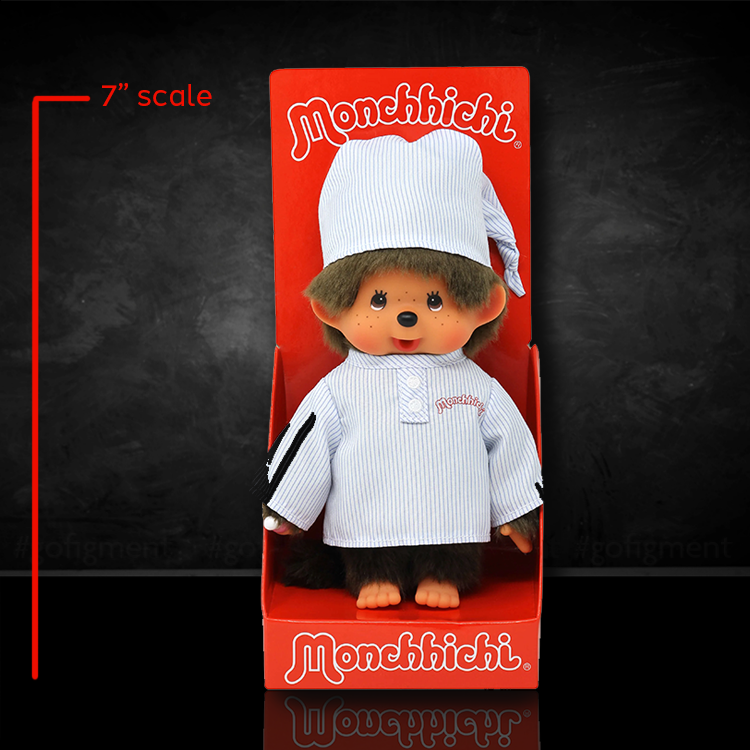 Monchhichi in Pajamas 7" Plush Toy - Classic Collectible Thumb-Sucking Monkey image 0