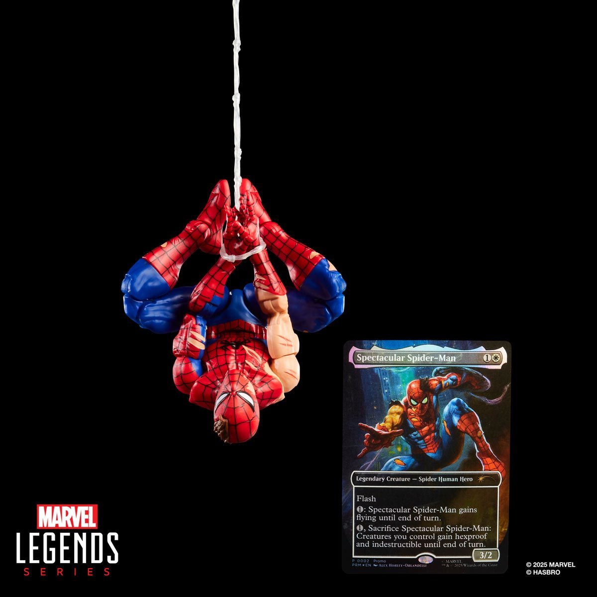Marvel Legends Spider-Man Battle-Damaged 6-Inch Action Figure with Magic Card