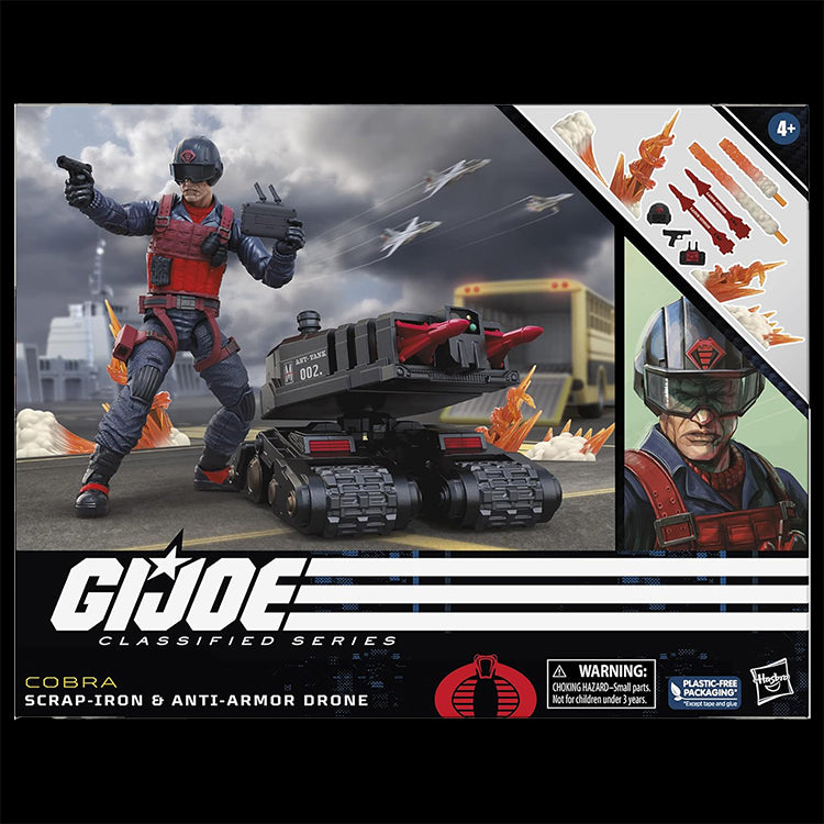 Scrap-Iron & Anti-Armor Drone Action Figure GI Joe Classified Series 6in. image 1