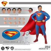Superman (2025) One:12 Collective Action Figure by Mezco Toyz with Krypto the Superdog 6.7-Inch