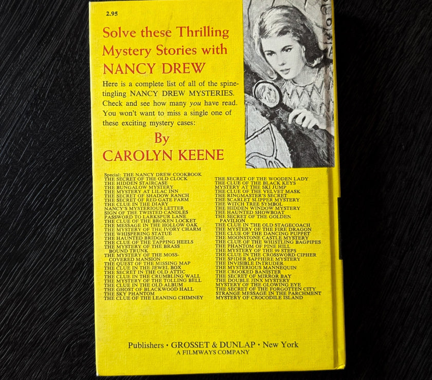 35 The Haunted Showboat  Nancy Drew Mystery Books -1957-Yellow Bar image 1