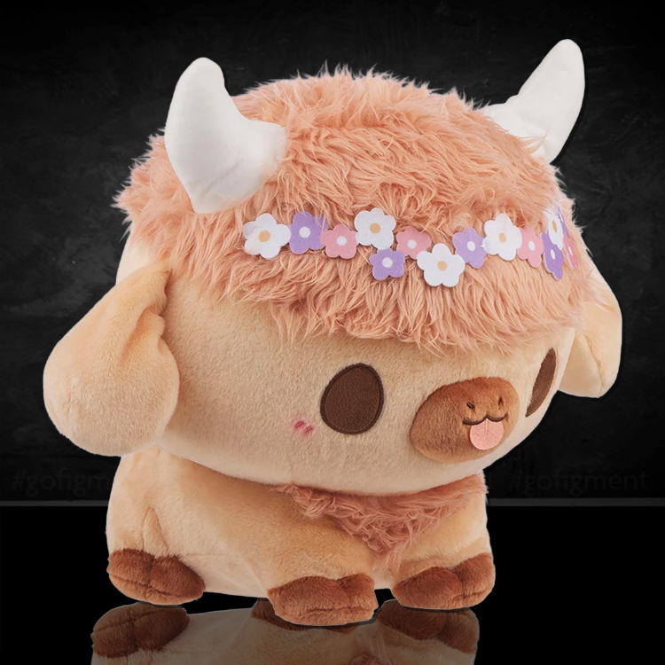 Birduyen Summer Highland Cow Plush 13" Tall image 1