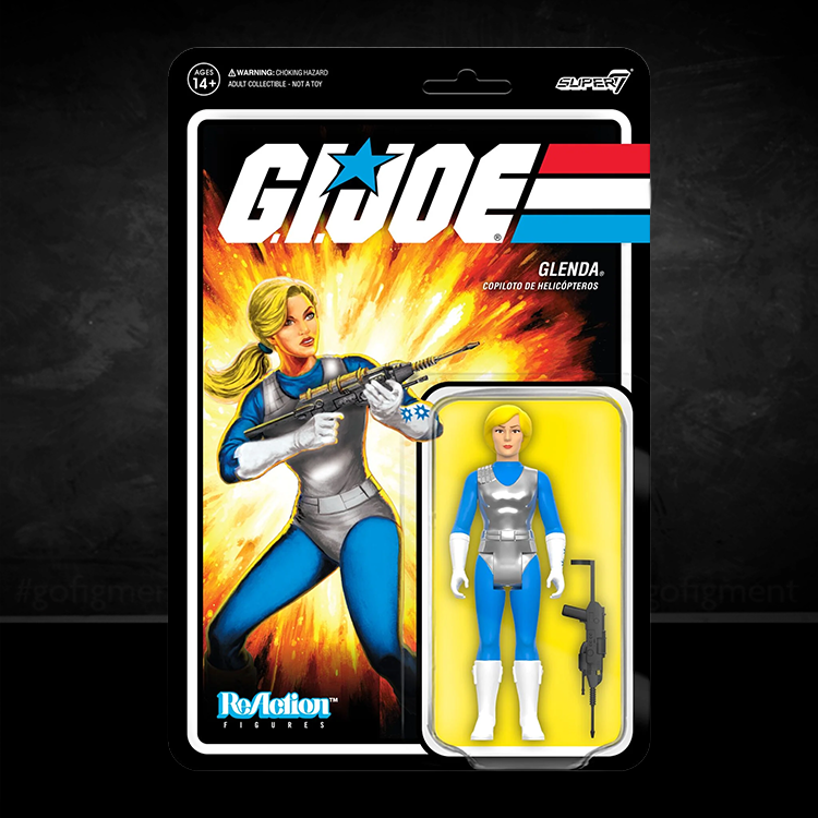 Glenda Helicopter co-pilot Action Figure GI Joe Reaction Plus 1:18 image 0