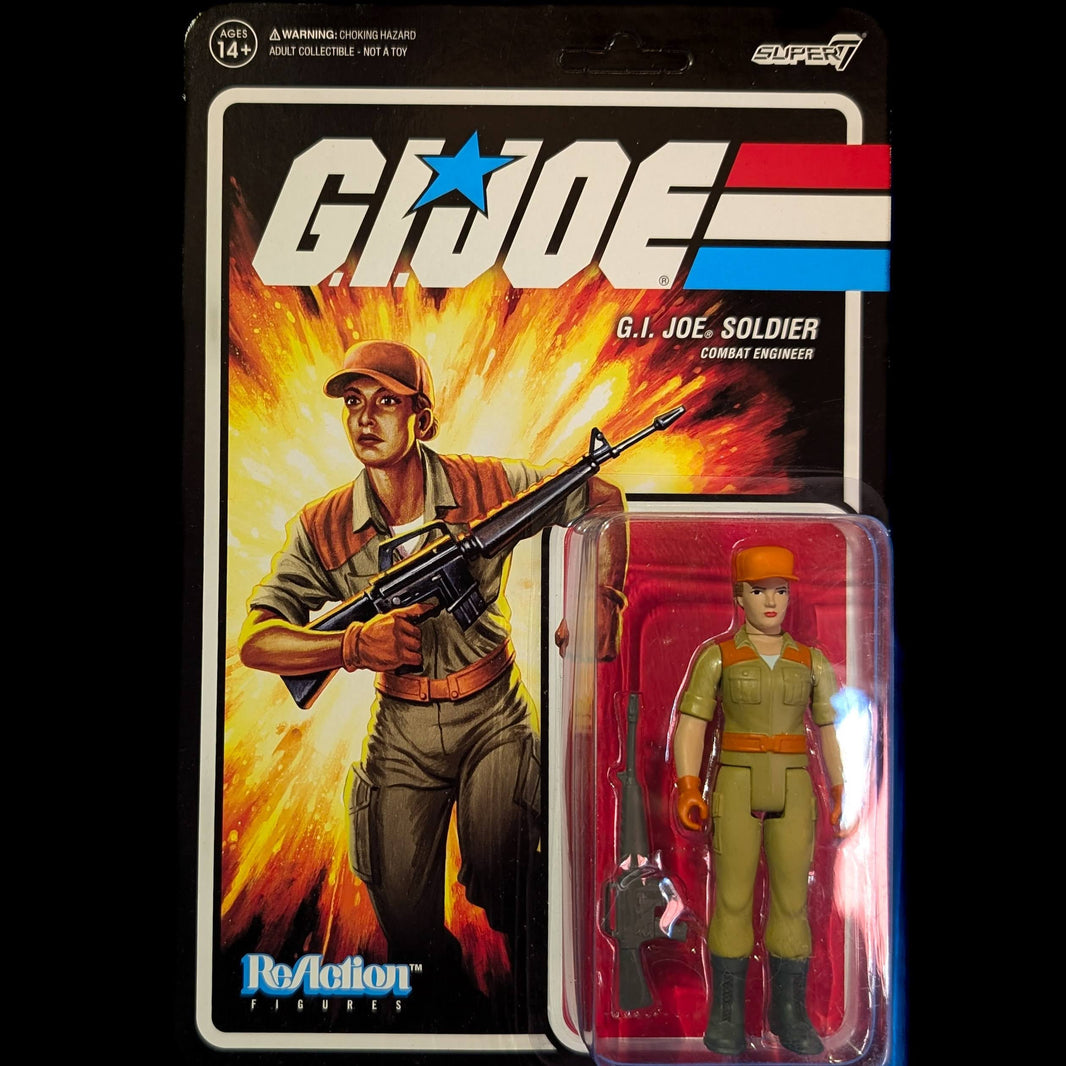 GI Joe Female GI Combat Engineer - (Pink) Brown Hair Ponytail Action Figure image 0