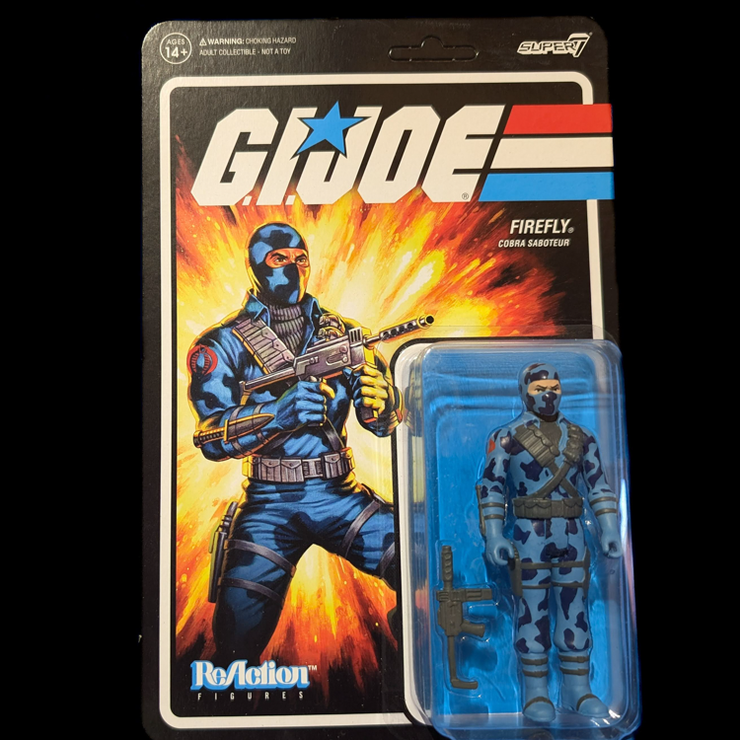 GI Joe Firefly Cobra Saboteur Action Figure 3.75" Super7 ReAction image 0