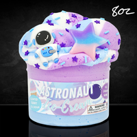 Astronaut Ice-Cream  "Berry Fruit Scented" Ice-Cream Slime 8oz - Dope Slimes