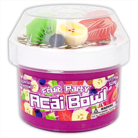 Acai Bowl Fruit Party "Scented" Ice Cream Slime 8oz - Dope Slimes