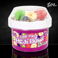 Acai Bowl Fruit Party "Scented" Ice Cream Slime 8oz - Dope Slimes