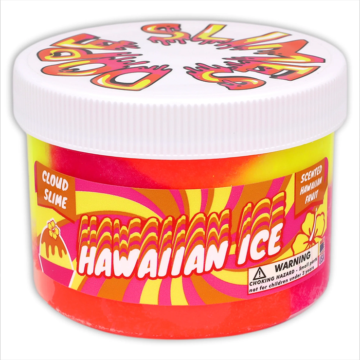 Hawaiian Ice "Hawaiian Fruit Scented" Cloud Slime 8oz - Dope Slimes