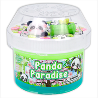 Panda Paradise "Cherry Blossom Scented" Hybrid Texture Slime 8oz - Dope Slimes