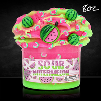 Sour Watermelon "Sour Watermelon Scented" Icee Slime 8oz - Dope Slimes