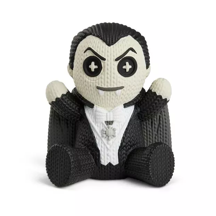 Handmade by Robots Dracula Glow in the Dark Vinyl Figure with textured black and white design