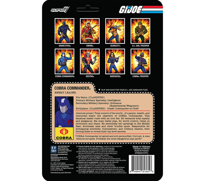 GI Joe  Cobra Commander Enemy Leader Funhouse Robot Action Figure Super7 image 4