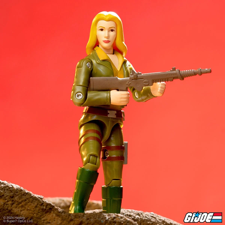 GI Joe Cover Girl Action Figure 3.75" With O-Ring Super7 Reaction+ image 1