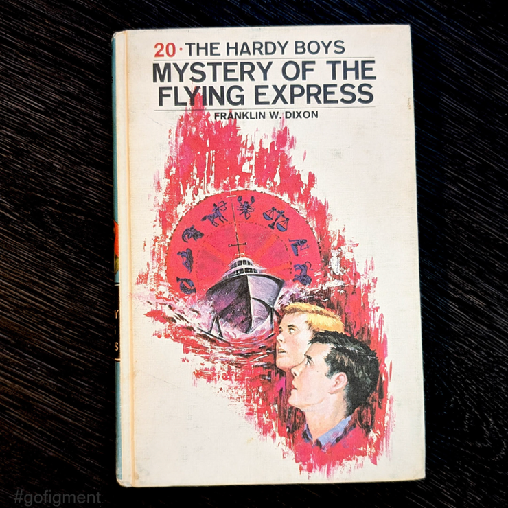 20 Mystery of the Flying Express (1970):  Hardy Boys Book Blue-Back image 0