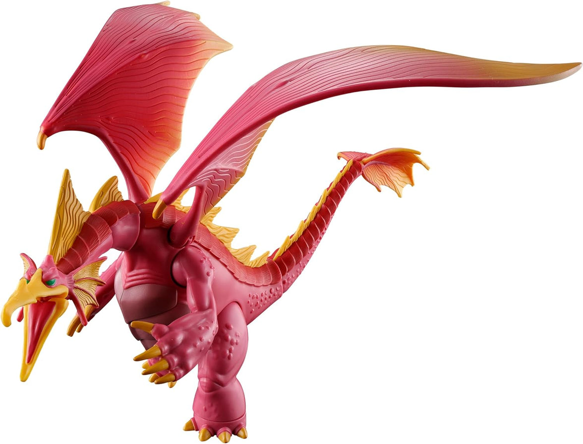 Bandai Ultraman Gigantron winged kaiju action figure with detailed red and gold sculpted design in dynamic pose