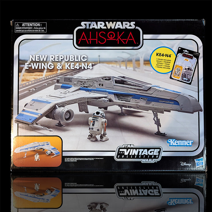 New Republic E-Wing and KE4 Vehicle Star Wars Vintage Collection VC image 0