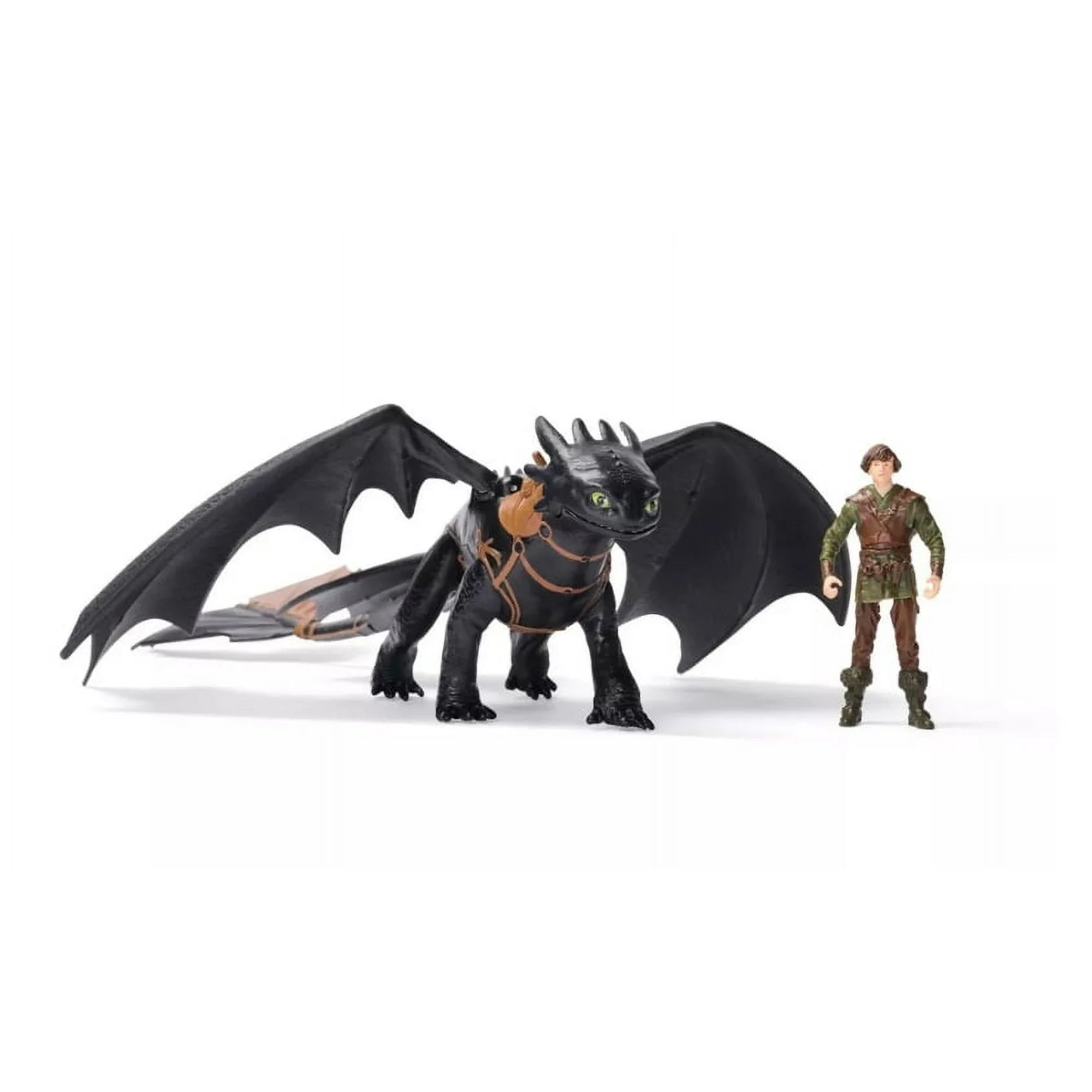 Spin Master How to Train Your Dragon Toothless and Hiccup action figures with detailed wings and poseable limbs set of 2
